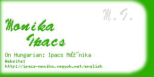 monika ipacs business card